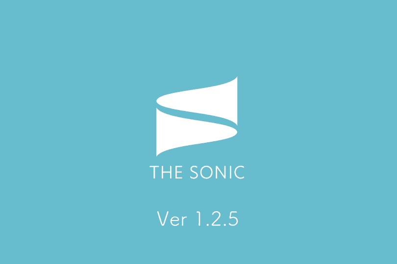 THE SONICアップデート1.2.5